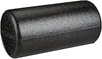 AmazonBasics High-Density Foam Roller 12-Inch Black - Firm Support for Balance, Strengthening, Flexibility & Recovery Exercises