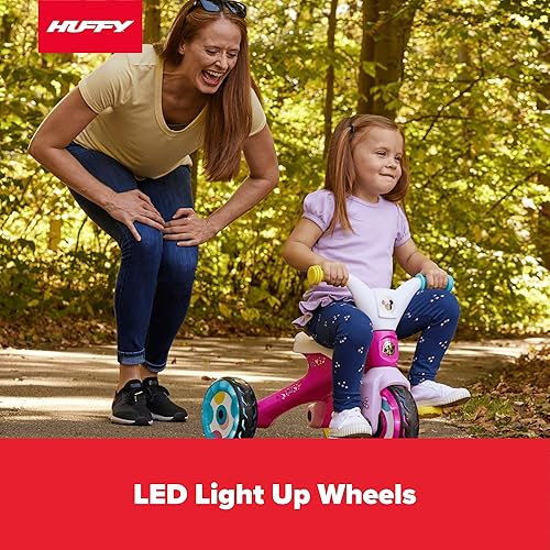 Miniatura 10 de Huffy Minnie Mouse Triciclo para niños pequeños rosa Rosa/Rebel Fun.