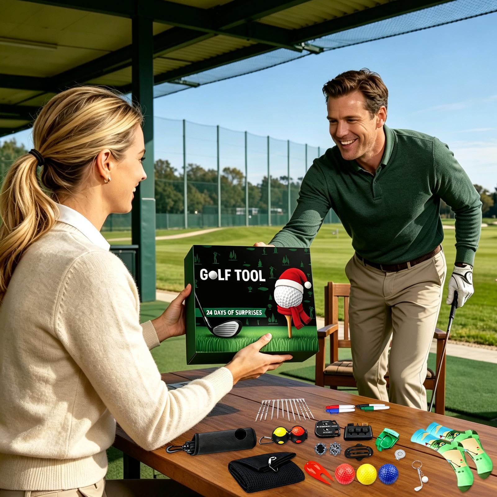 Kalendarz adwentowy dla mężczyzn,Kalendarz adwentowy golfowy 24-dniowe