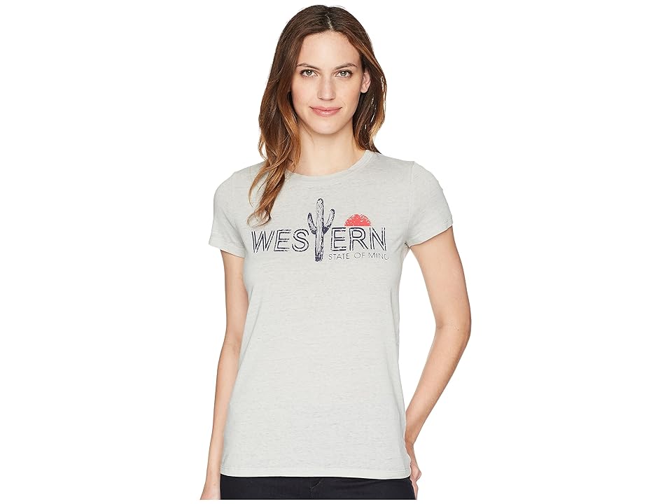 

Wrangler Short Sleeve Tee Shirt (Heather Grey) Women's Clothing