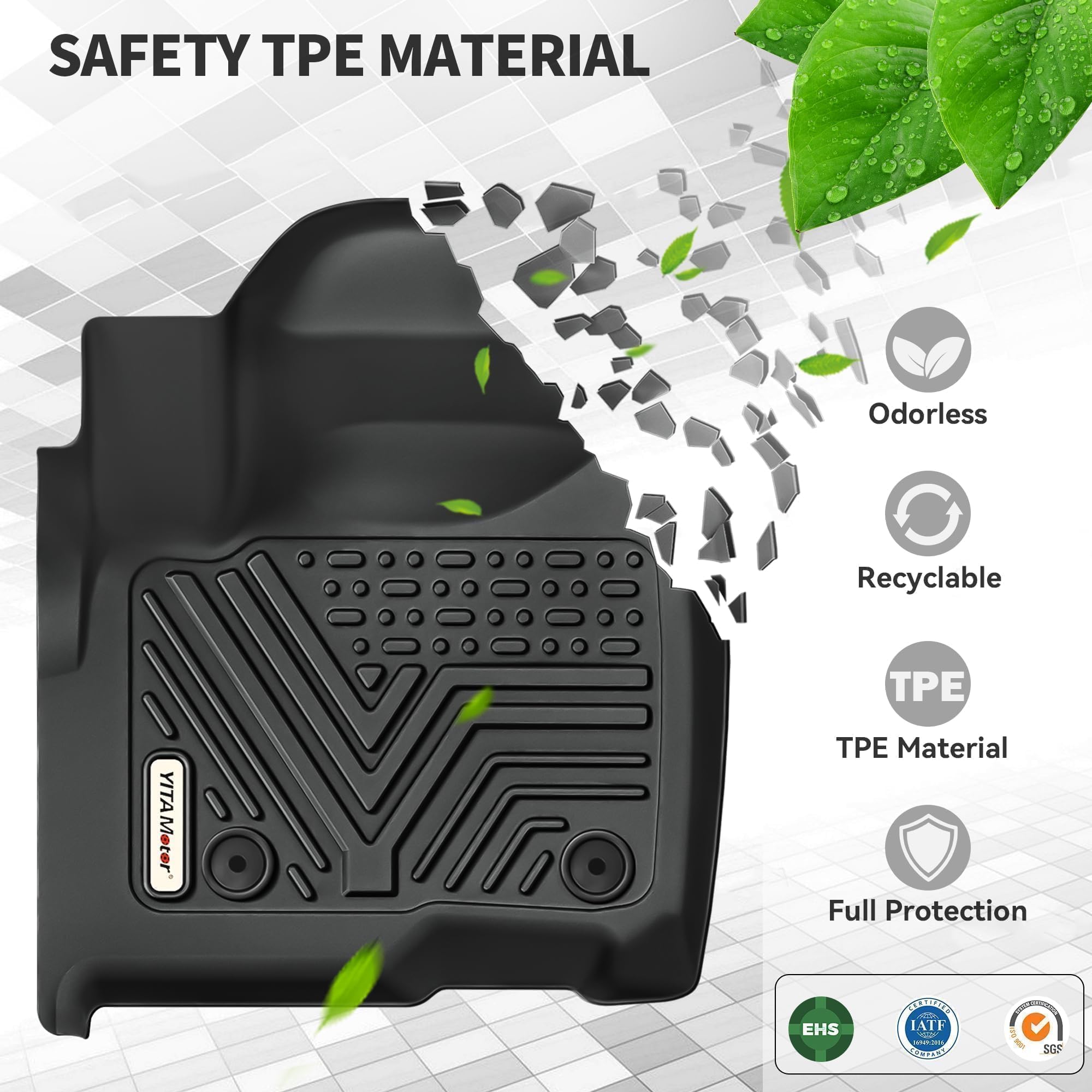 YITAMOTOR Floor Mats and Cargo Mats for Jeep Grand Cherokee Include 4xe NOT for L or WK 2022-2025 — view 6