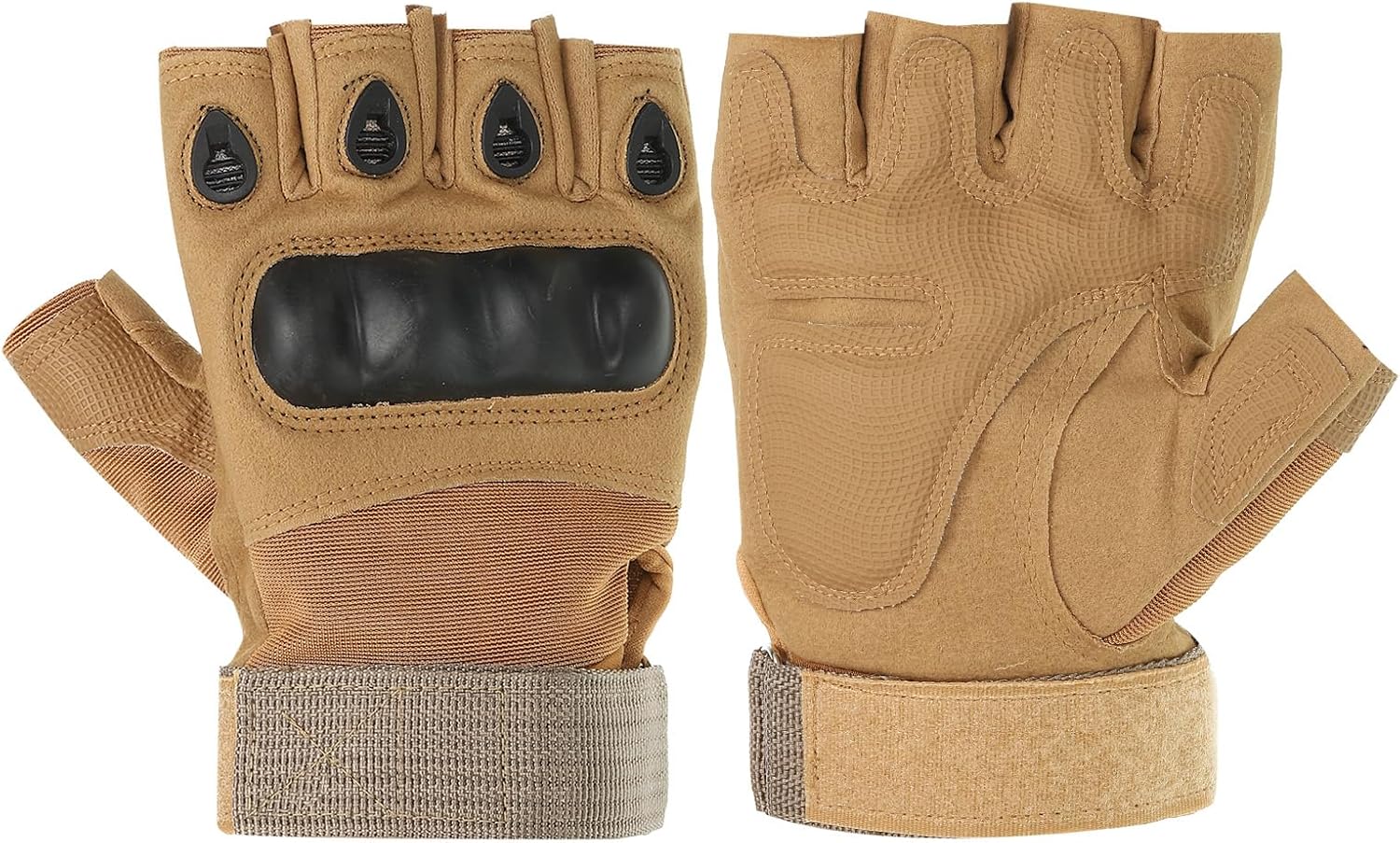 PATIKIL Fingerless Gloves, Half Finger Gloves Breathable Workout Gloves for Outdoor Work Climbing Cycling Hunting