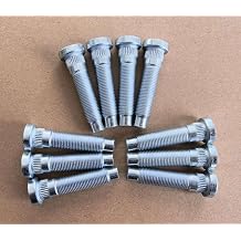 10 PCS 1/2-20 Serrated Lug Stud Bolts 610-523 0.56 in. Knurl, 2.3 in. Length Replacement for 2005-2014 Ford Mustang Front Wheel Hub Studs