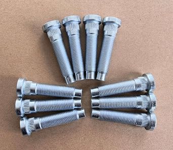 10 PCS 1/2-20 Serrated Lug Stud Bolts 610-523 0.56 in. Knurl, 2.3 in. Length Replacement for 2005-2014 Ford Mustang Front Wheel Hub Studs