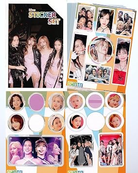 Black Pink Goods Sticker Set, 87 Pieces, Photo Sticker/Sticker Set + Cover Case Included
