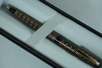 Sheaffer Lady Imperial Tulle with gold and black Lattice Ballpoint pen. Made in the USA