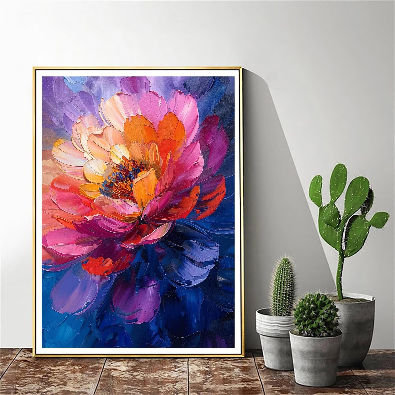 Pintar por Numeros Adultos pintar por numeros niños manualidades niños 10 años, DIY Pintar por Números de Pincel y Pintura acrílica Decoraciones para el Hogar Manualidades, sin Marco 90x120cm C-55