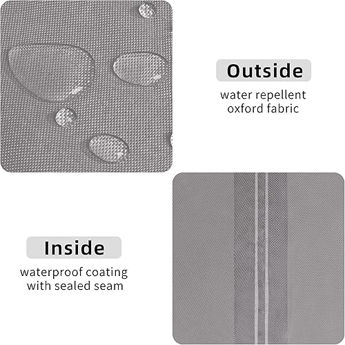 Miniatura 3 de Easy-Going Funda otomana rectangular para patio, funda otomana impermeable para exteriores, resistente a la decoloración, fundas duraderas para