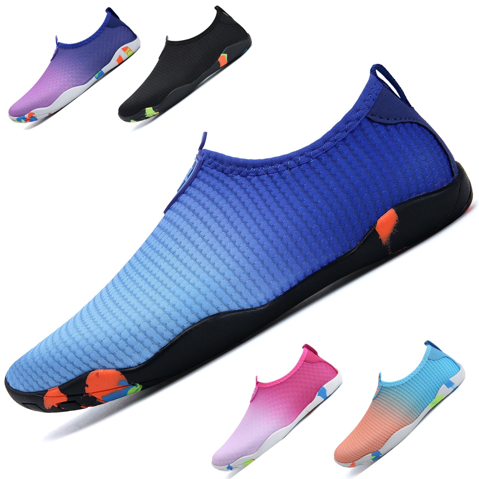 WateLves Badeschuhe Damen Herren Wasserschuhe Schwimmschuhe Strandschuhe Aquaschuhe Schnell Trocknend Surfschuhe Unisex Sommer