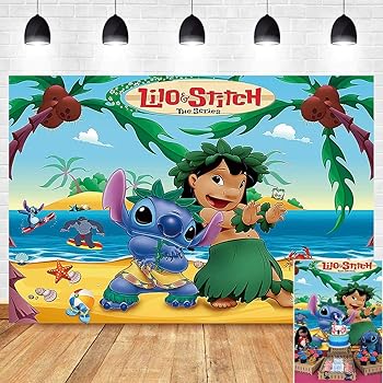 stitch baby shower decorations