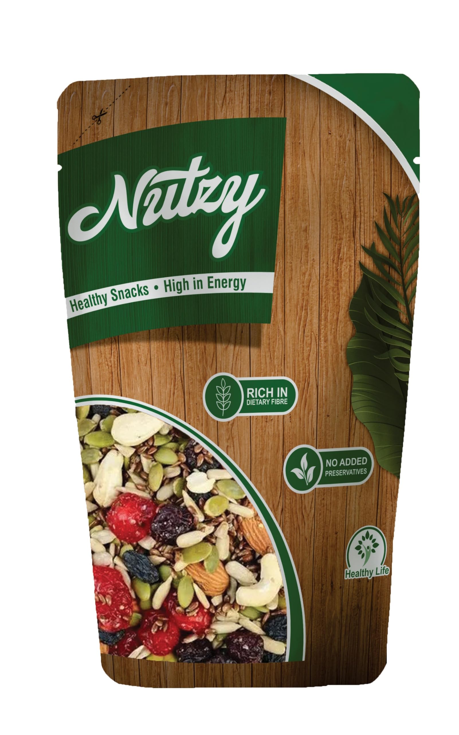 Nutzy Dried Fruits Nuts And Seeds (Dried Trail Mix/Breakfast, 200g)
