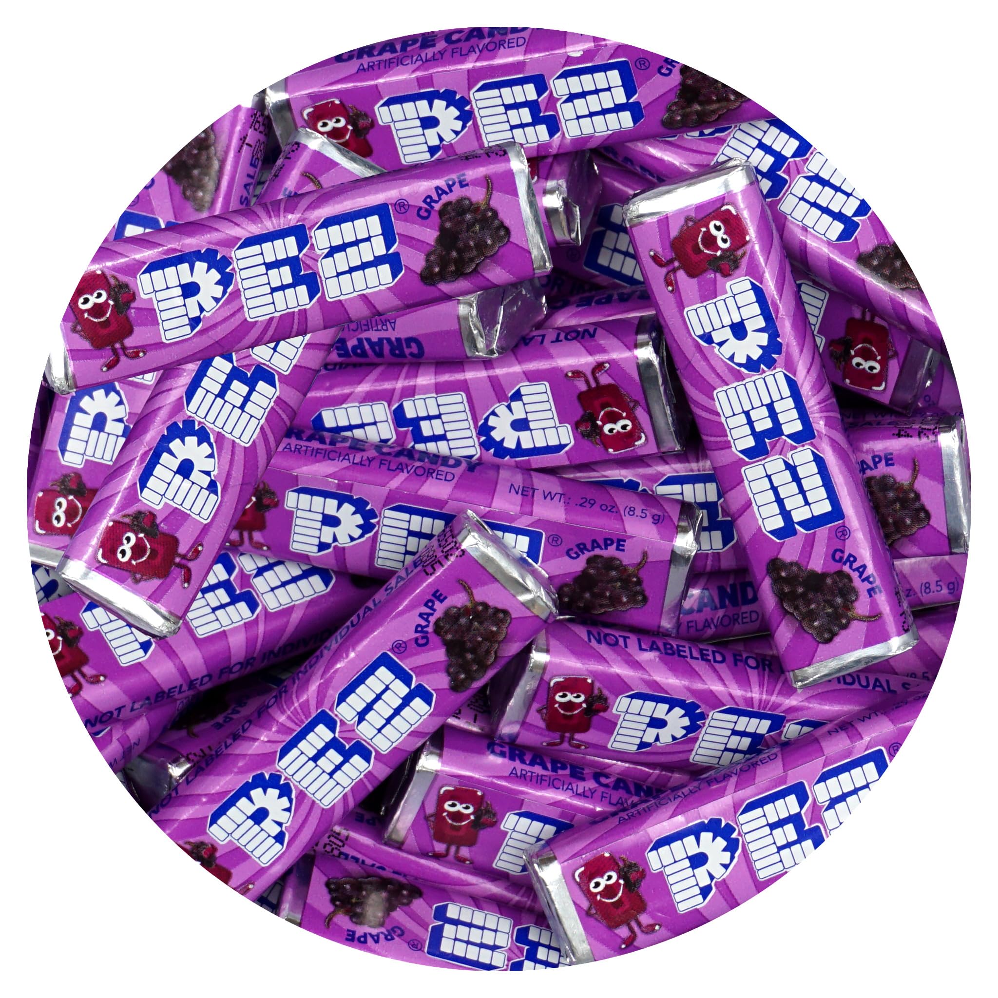 Candy Refills, Grape Flavor, 4 Pound Bulk Bag (Approx. 160 Pieces), Candy Wrapped