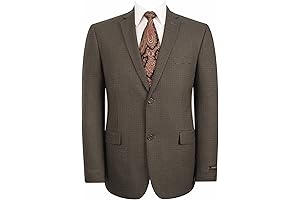 Men's Sport Coat Blazer Classic Fit Notch Lapel 2-Button Business Suits Jacket...