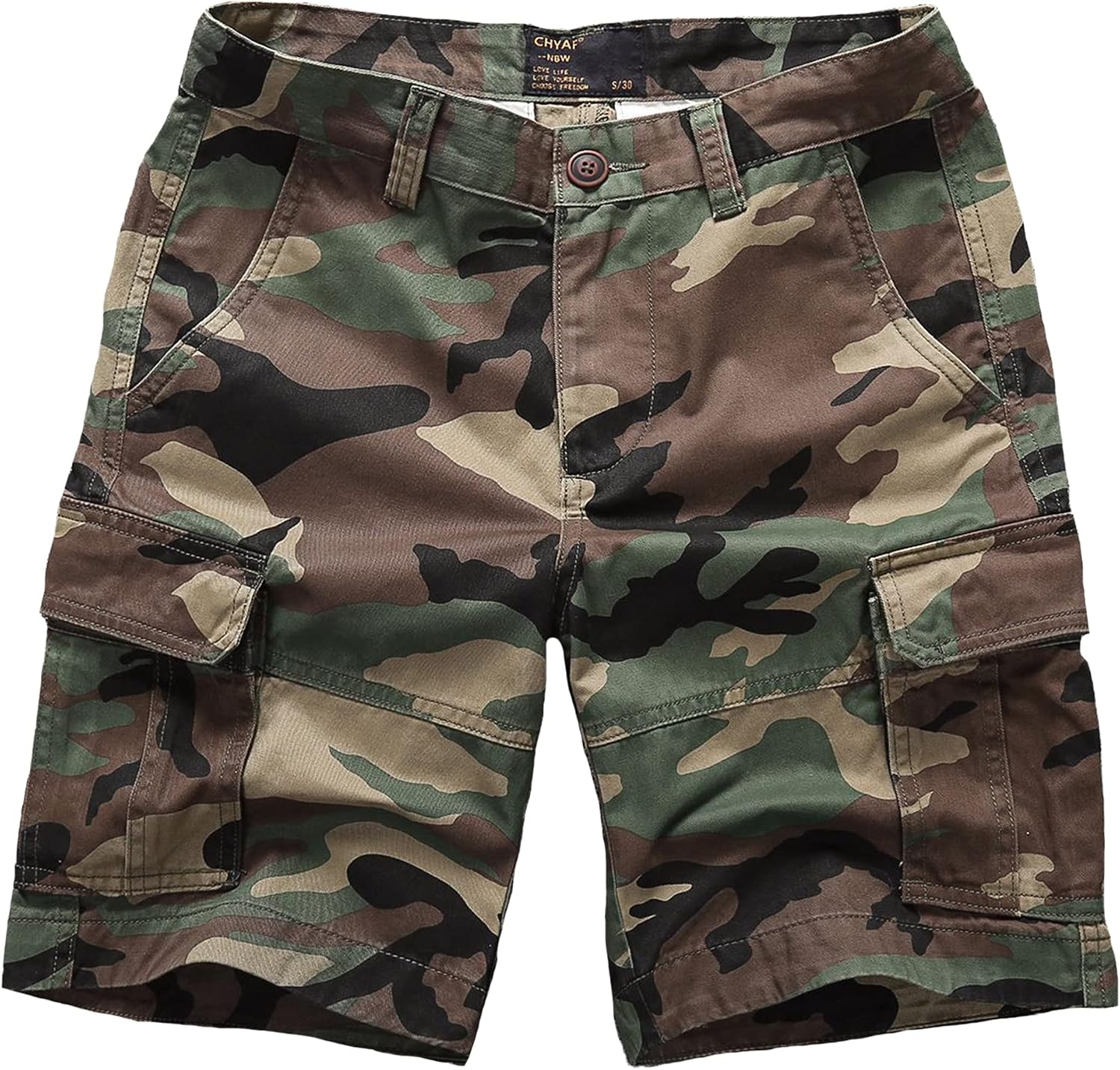 Bestgift Men's Pants Straight Work Shorts Sports Casual Shorts