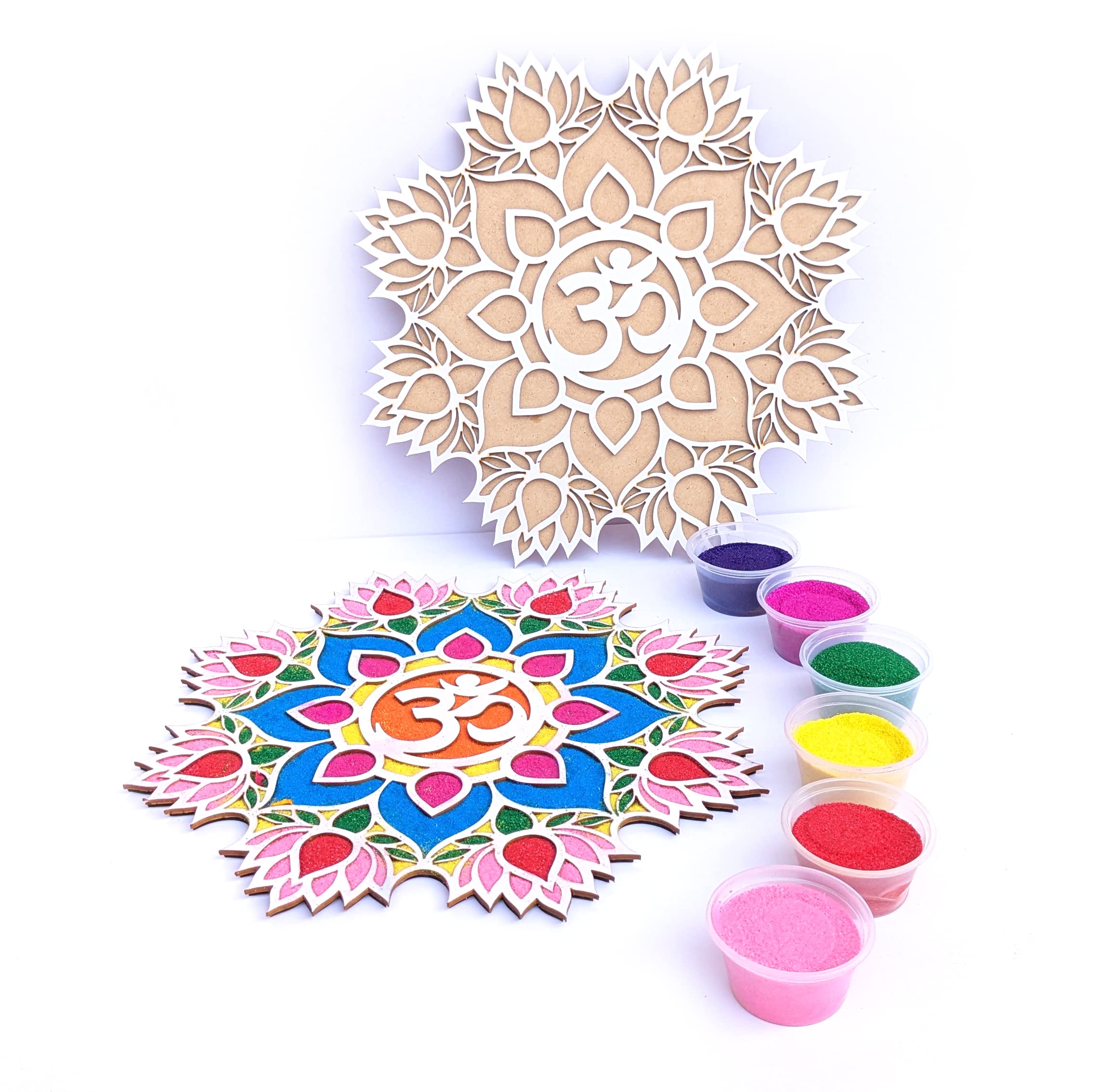 StepsToDo Reusable Portable Rangoli Template Mat. Readymade Rangoli Stencil Craft. Wooden Base. Just Fill with Rangoli or Petals. Traditional Design with Modern Day Ease of Use (Design E) (11.5 Inch) (B0BSCCJYRT) Amazon Price History, Amazon Price Tracker