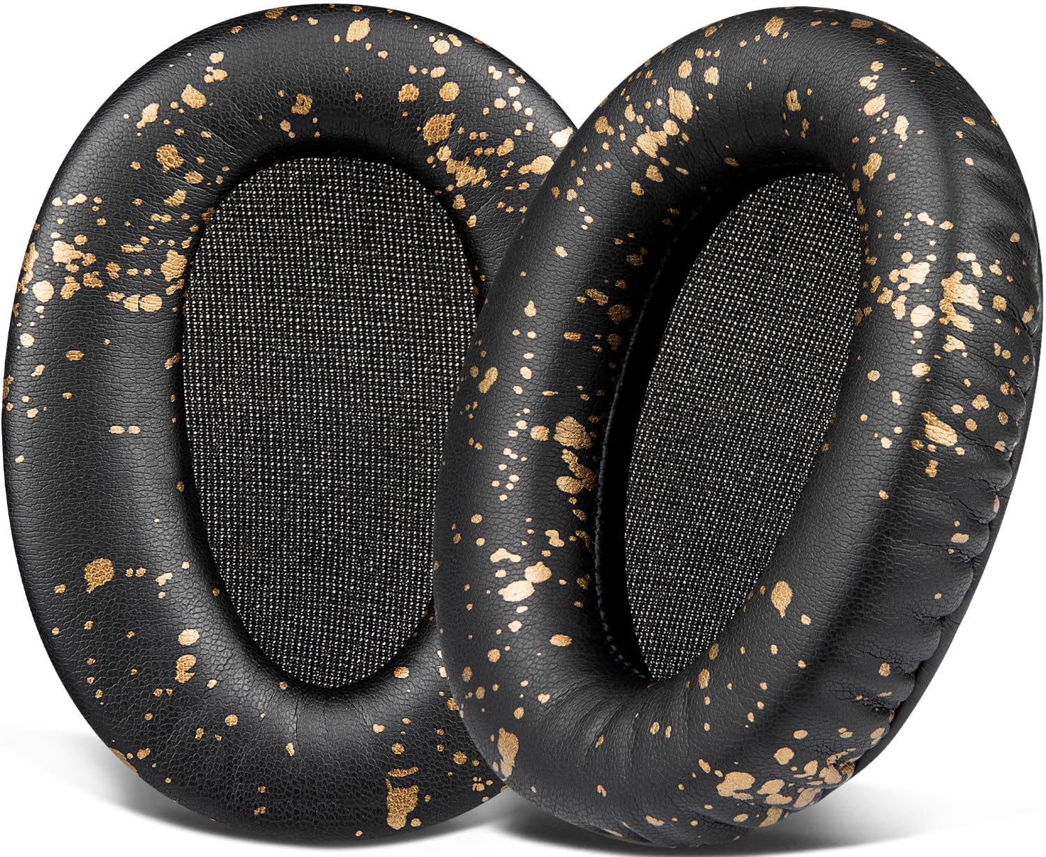 SOULWIT Replacement Ear Pads Cushions for Sony WH-CH700N (WHCH700N) & MDR-ZX780 (ZX780DC)/MDR-ZX770 (ZX770BN ZX770BT), Earpads for MDR-10R (10RNC 10RBT) Over-Ear Headphones (Black Gold)-image-26