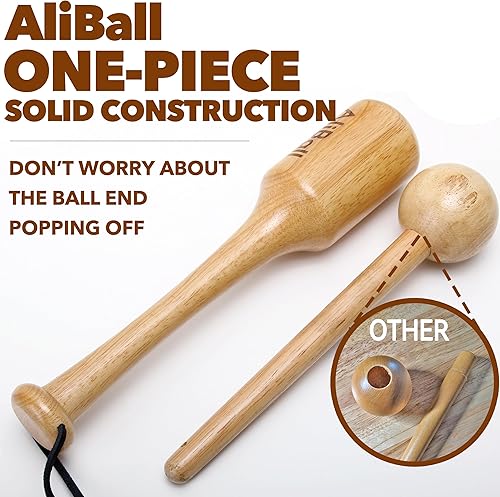 Miniatura 9 de Mazo de guante de béisbol, mazo de guantes de sóftbol con forma de bola de creación rápida de una pieza, mazo de construcción sólida para romper en