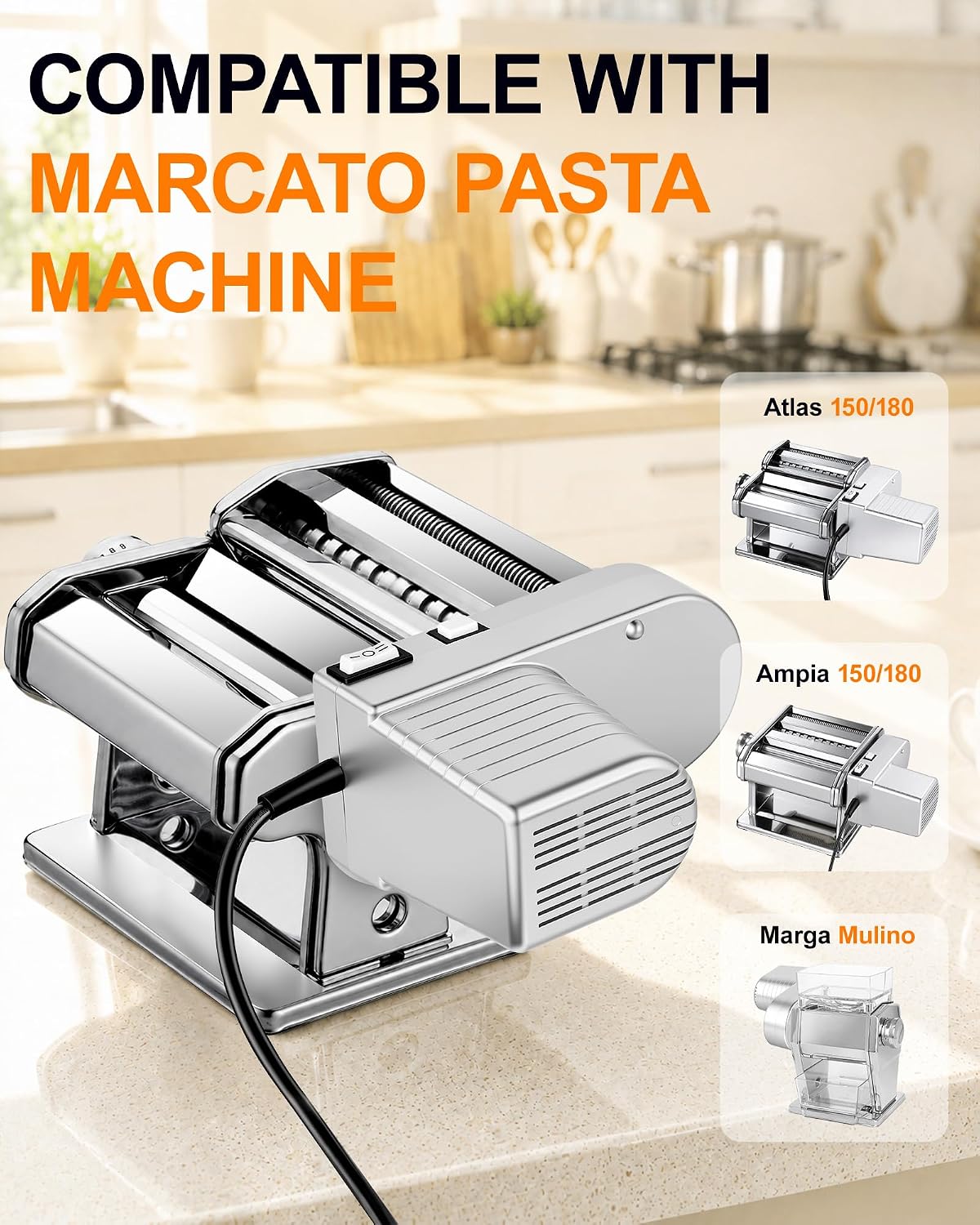 Pasta Maker Motor Replace Pastadrive, Fit for marcato Pasta Machine