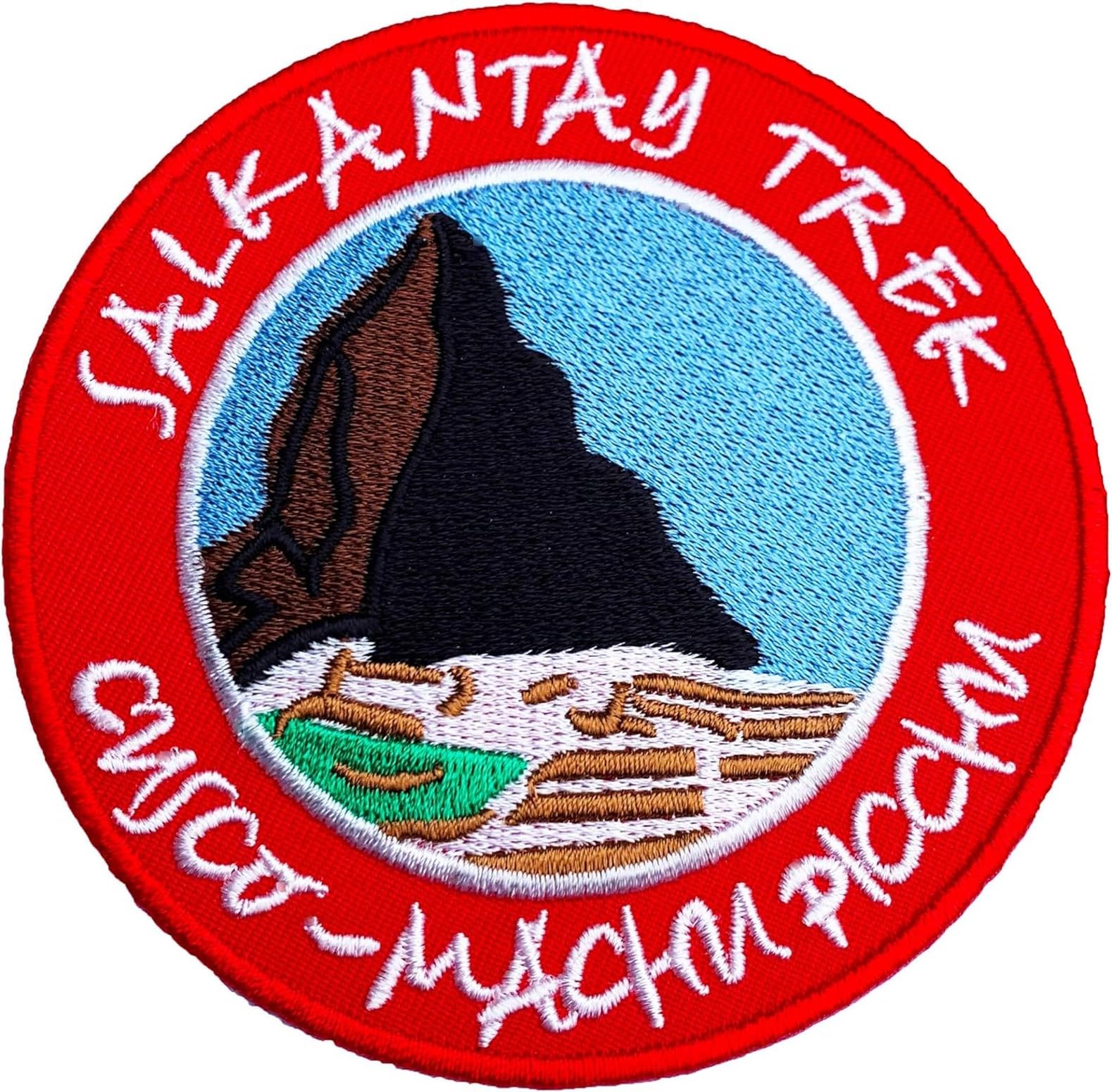 Salkantay Trek Cusco Machu Picchu Patch (3.5 Inch) Embroidered Iron/Sew on Badge Applique Inca Trail Trek Peru Souvenir