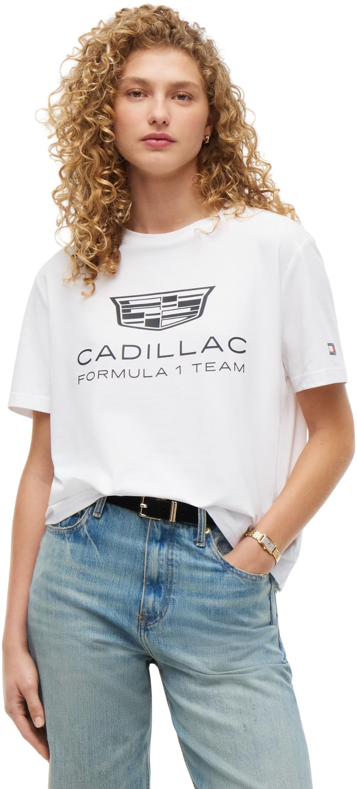 Tommy Hilfiger Damen Th X Cf1 Shield Tee Ww0ww53037 S/S T-Shirt (1er Pack)