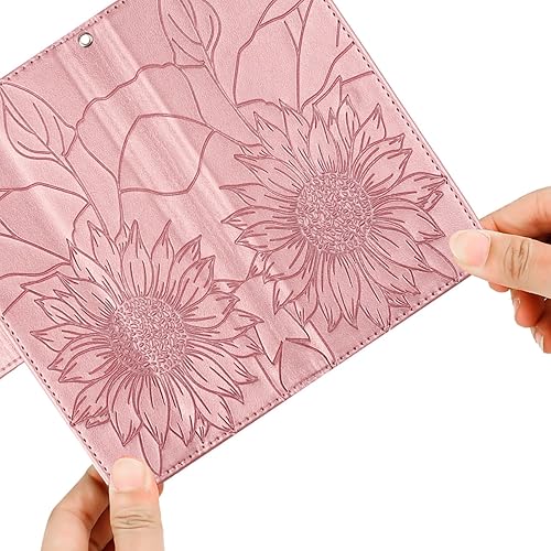 Miniatura 7 de Funda para Galaxy S21S30, funda tipo cartera con ranuras para tarjetas Flip Folio a prueba de golpes Funda protectora para Galaxy S21S30, oro rosa