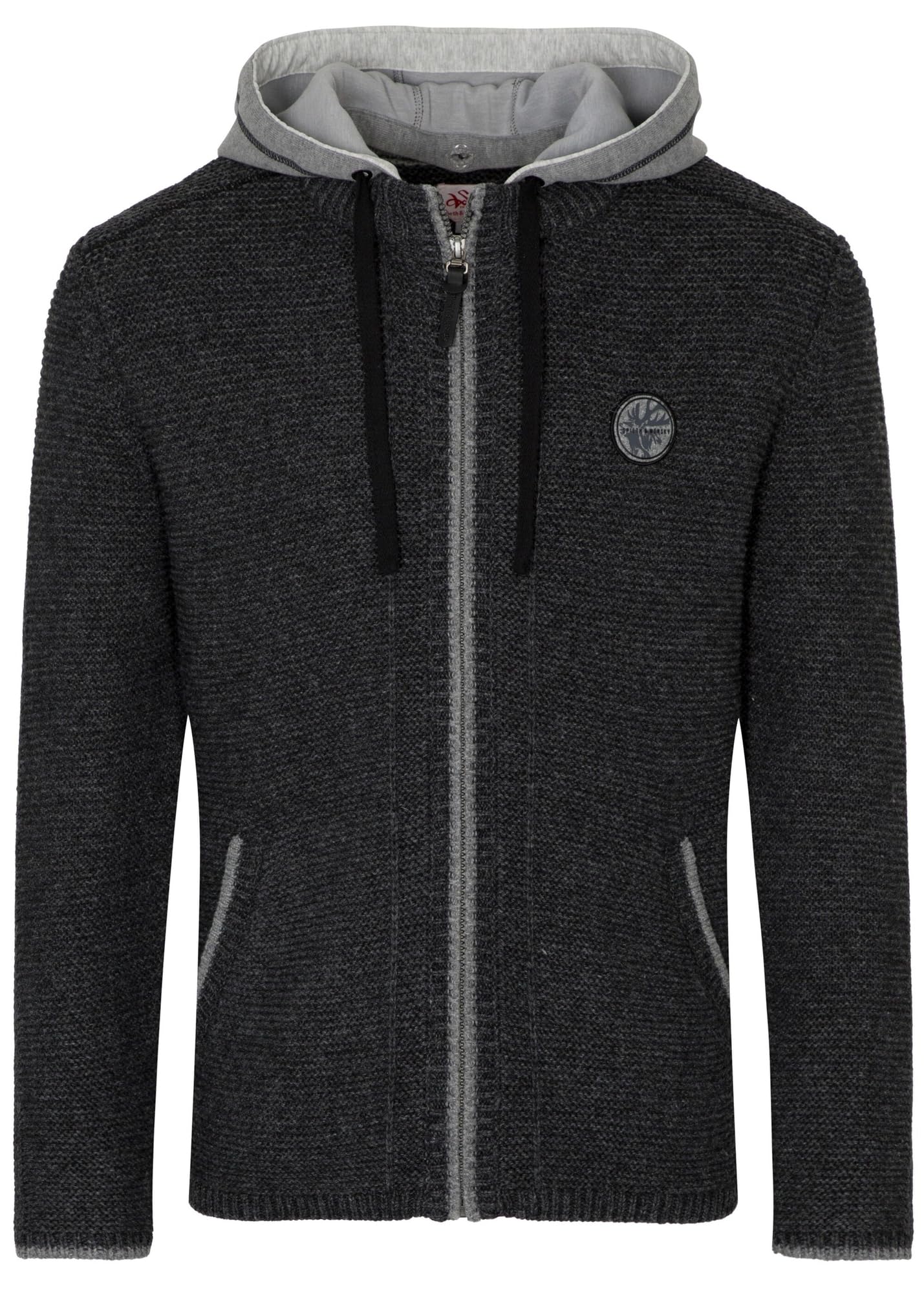 Spieth & Wensky - Herren Strickjacke mit Kapuze, Echo Strickjacke (432150-1003)