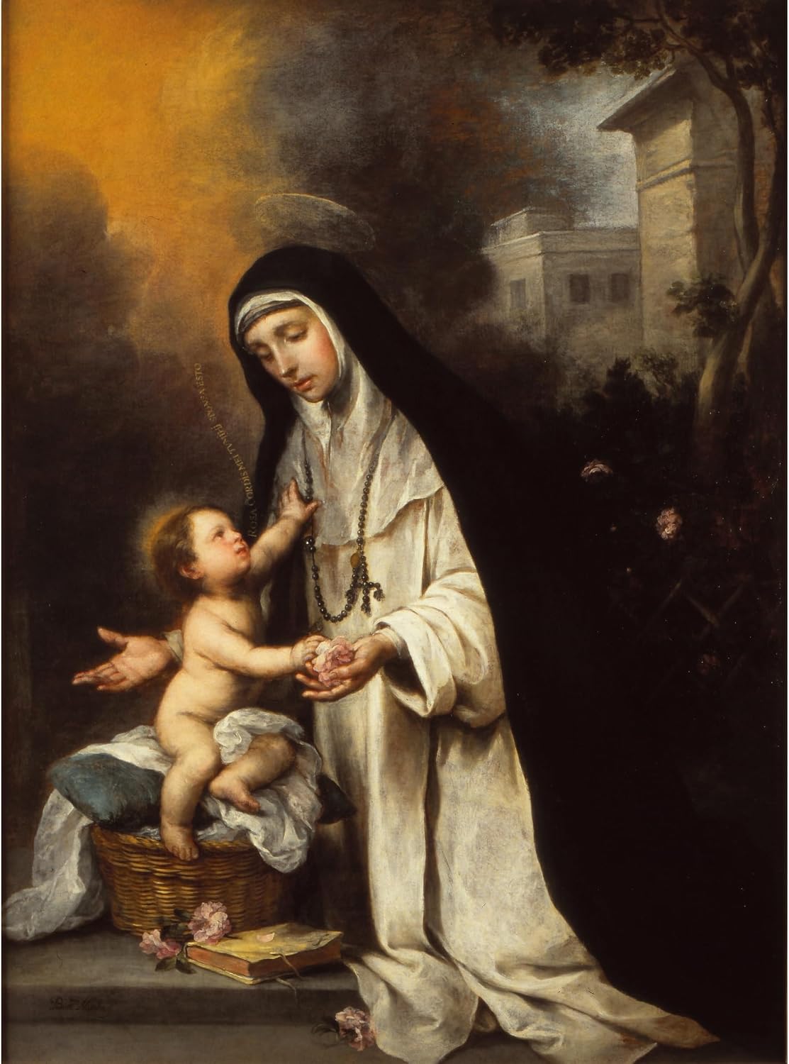 ArtDirect Saint Rose Of Lima (Ca. 1670) Unframed Art Print Giclee Poster by Bartolomé Estebán Murillo - Ready for Framing with Customization Sizes 7x10, 10x14, 15x20, 24x32, 36x48 and 44x60 inches