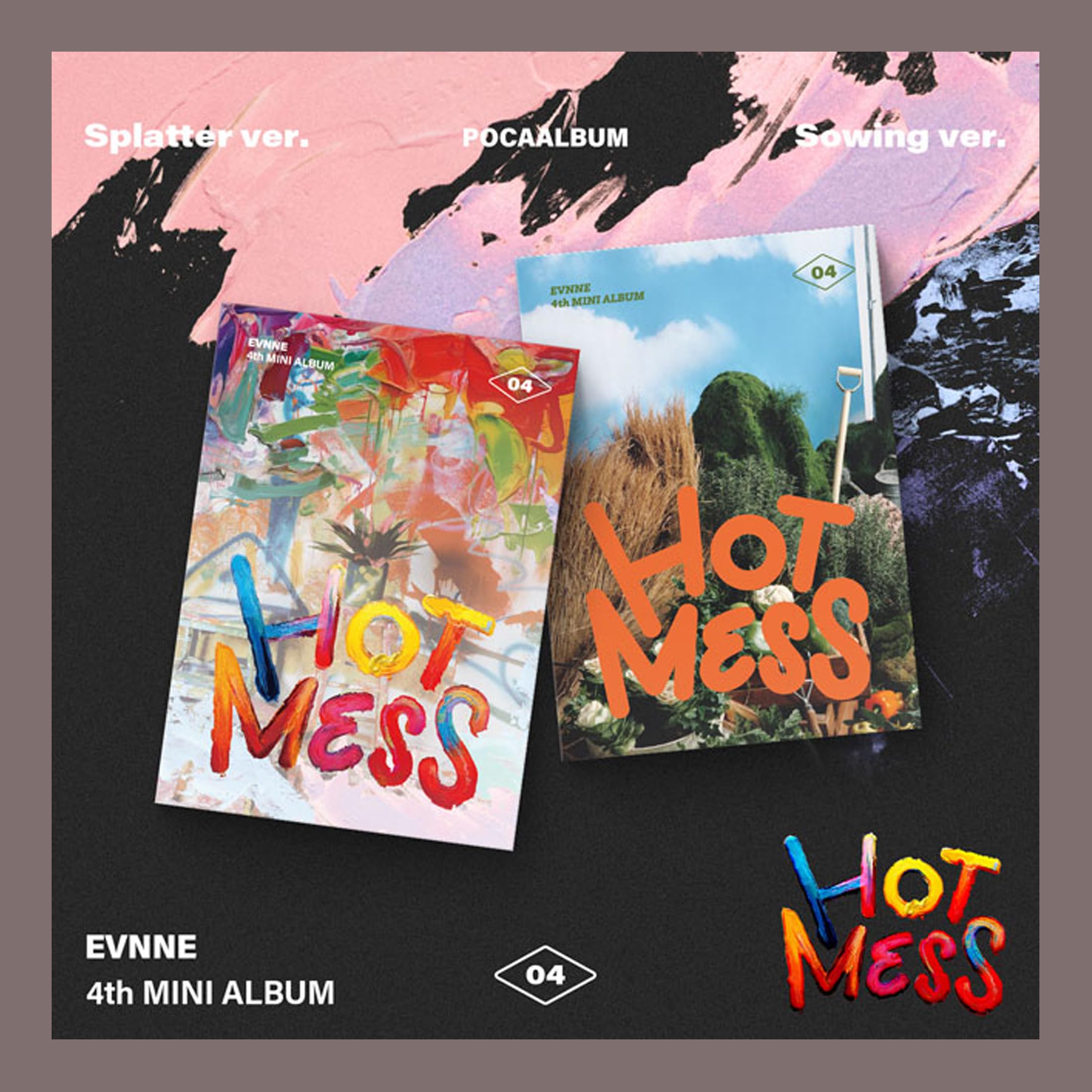 Amazon.com: EVNNE Hot Mess 4th Mini Album (POCAALBUM - Sowing Ver