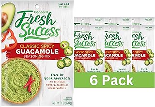 Concord Foods, Guacamole Mix, Classic Spicy, 1oz Packet (Pack of 6)