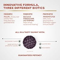 Vista 3 de Align Probióticos, gomitas bióticas 3 en 1, prebióticos + probióticos + postbióticos, marca de probióticos número 1 recomendada por médicos‡, ayuda