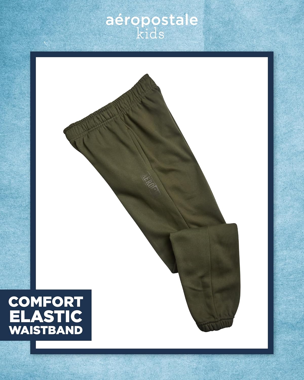 AEROPOSTALE Boys Sweatsuit Set - 3 Piece Athletic Soft Fleece Hoodie, Graphic Tee and Boys Joggers Sweatpants (Sizes: 8-12) - Image 6