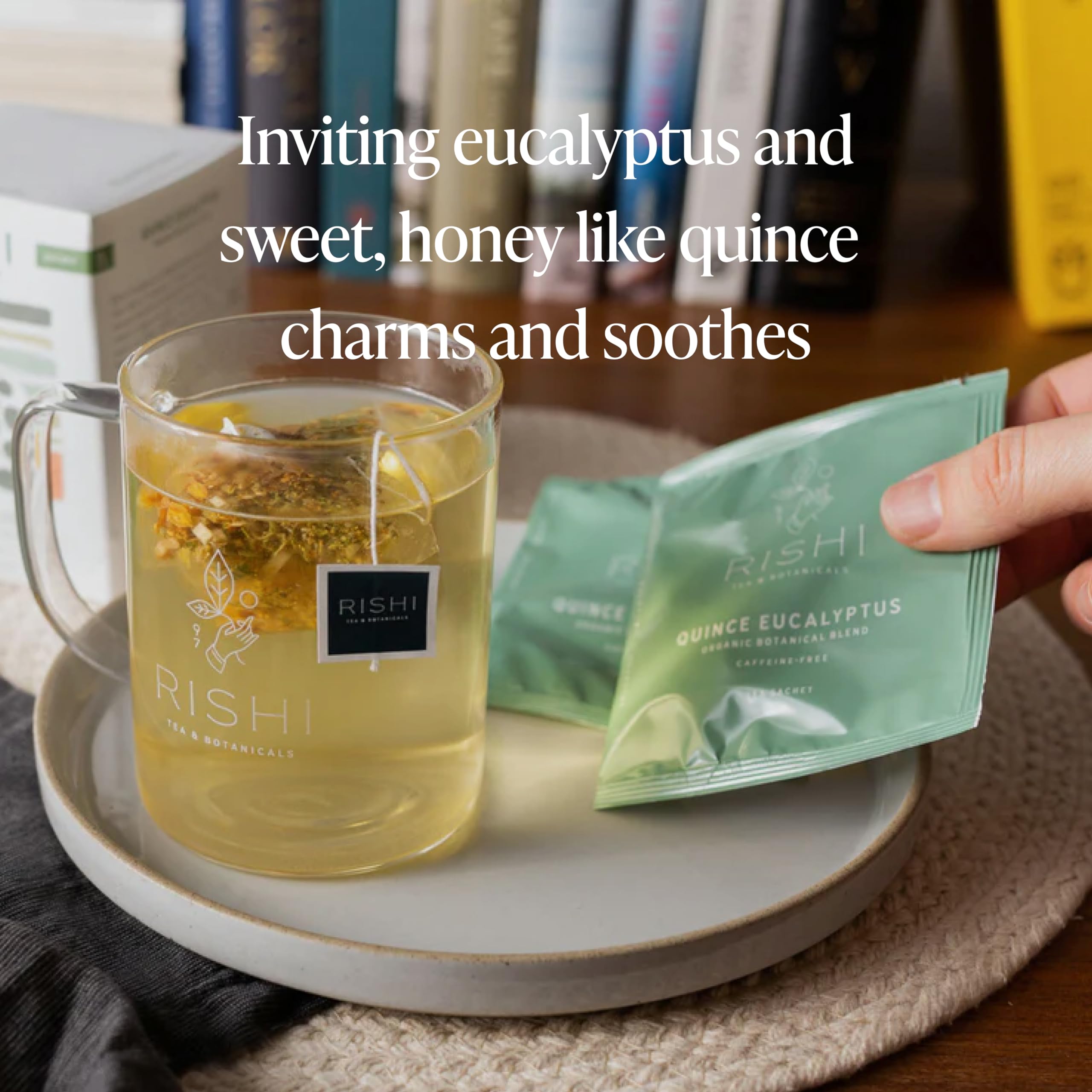Rishi Tea Quince Eucalyptus Herbal Tea - Organic Direct Trade