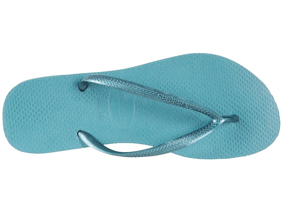 havaianas slim mineral blue