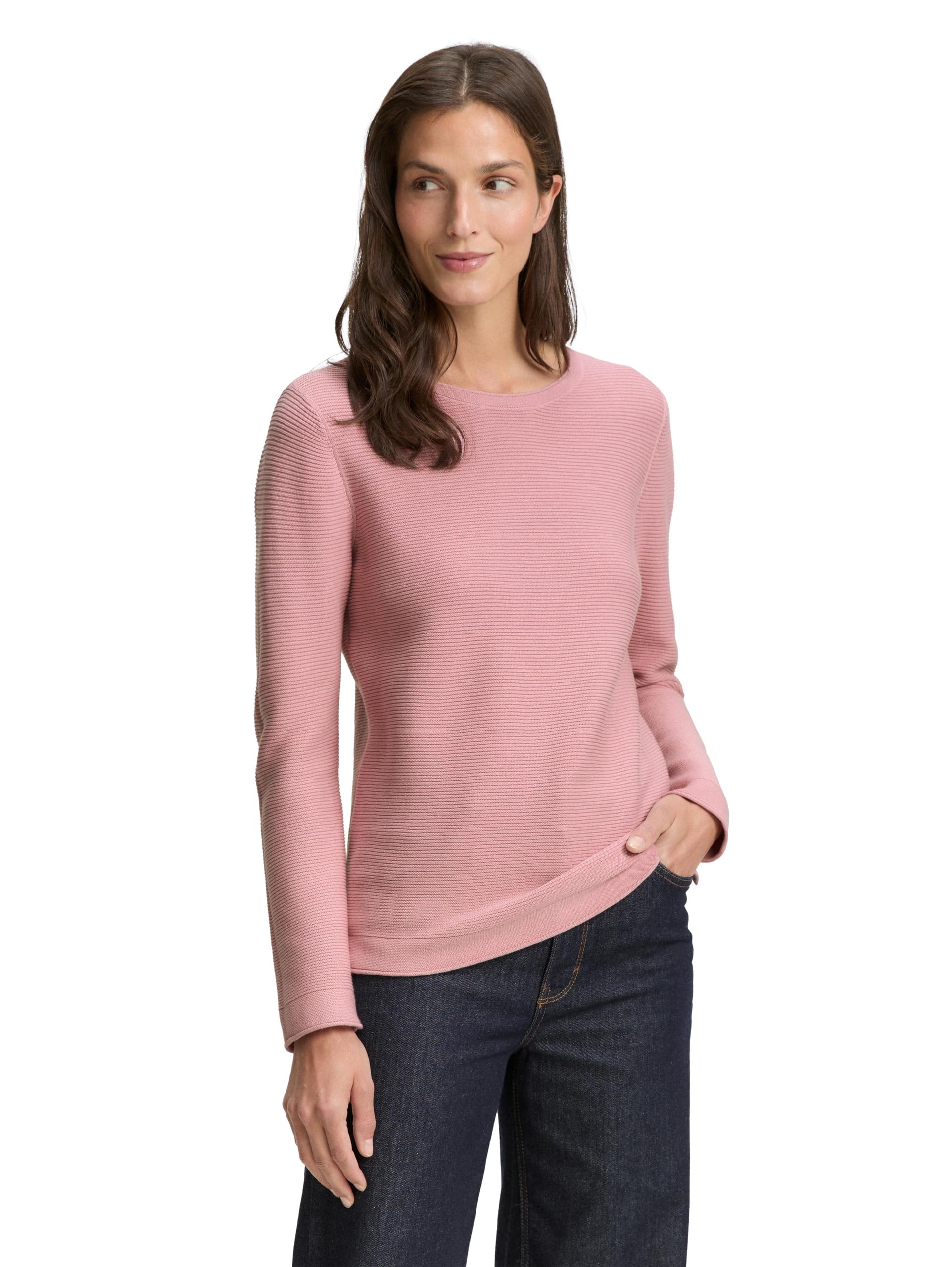 Tom Tailor Damen Strickpullover aus Bio-Baumwolle