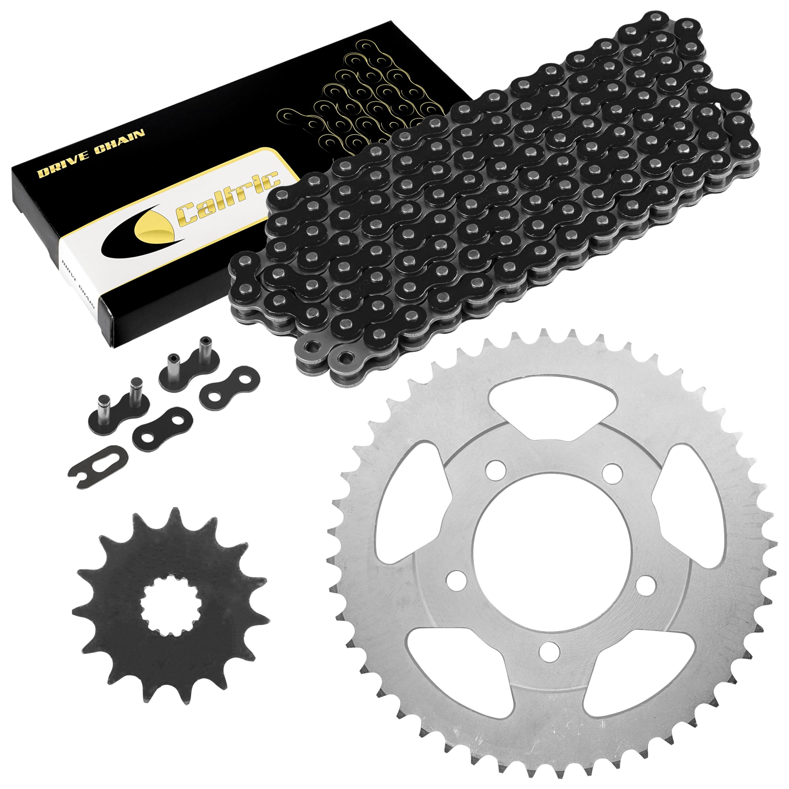 きんちゃく Amazon.com: Caltric Black Drive Chain And Sprocket Kit Compatible