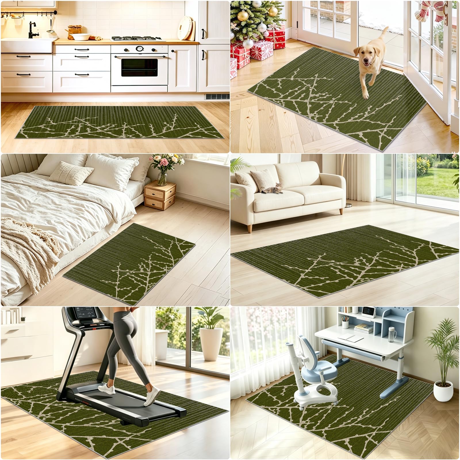 Alfombra Protector Suelo Silla Ruedas Alfombra Silla Ruedas Gaming Alfombra Silla Gaming Protector Suelo Protector Suelo Silla Suelo Duro Alfombrilla Protectora para Suelo Verde 100x130cm