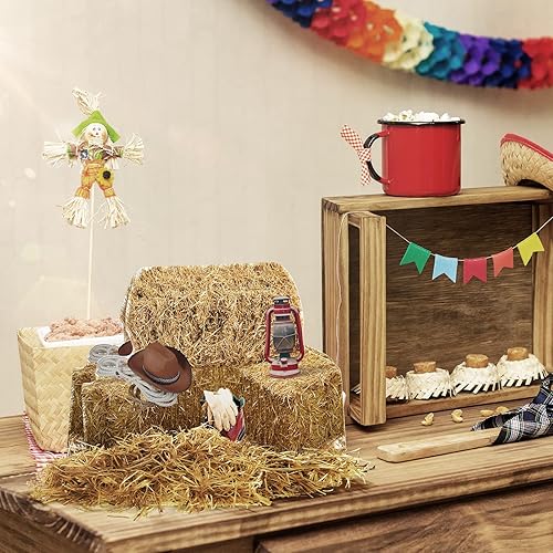 Miniatura 7 de Marspark 3 centros de mesa 3D occidentales para mesa, decoraciones de fiesta de vaquero del salvaje oeste, 13 x 10 pulgadas, centro de mesa temática