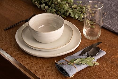 Miniatura 9 de AMAVI Servilletas de lino 100% europeas de 20 x 20 pulgadas, color verde salvia, juego de 4 servilletas perfectas para cena de verano