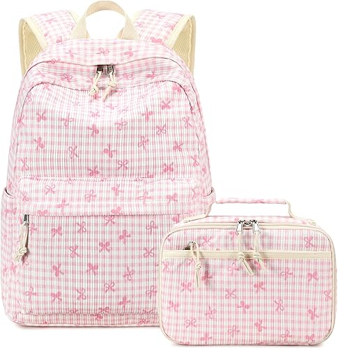 LEDAOU Mochila para niñas y niños con lonchera preescolar jardín de infantes primaria bolsa de libros para escuela primaria