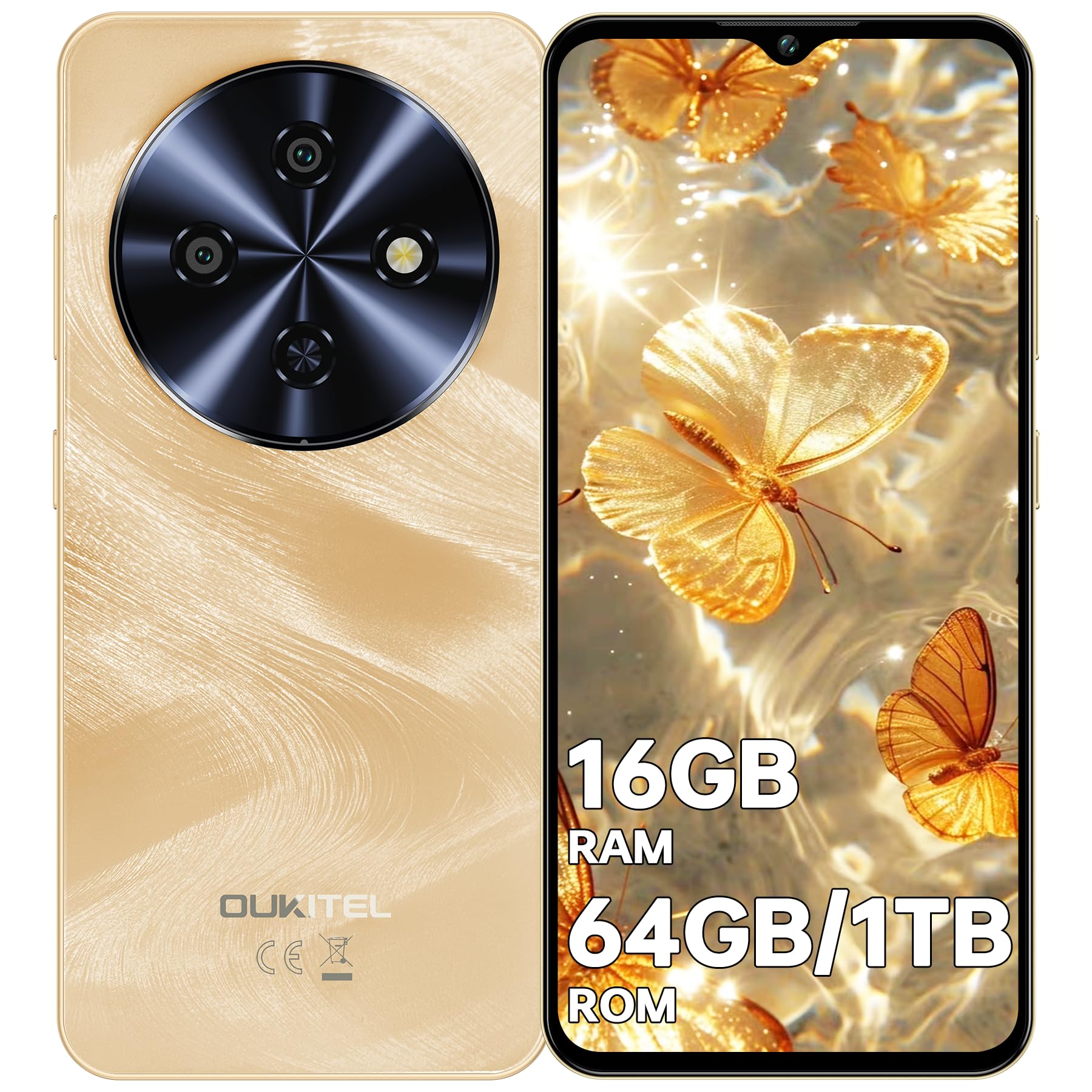 Amazon | OUKITEL SIMフリー スマホ C5 本体 6.52インチ 大画面 16GB