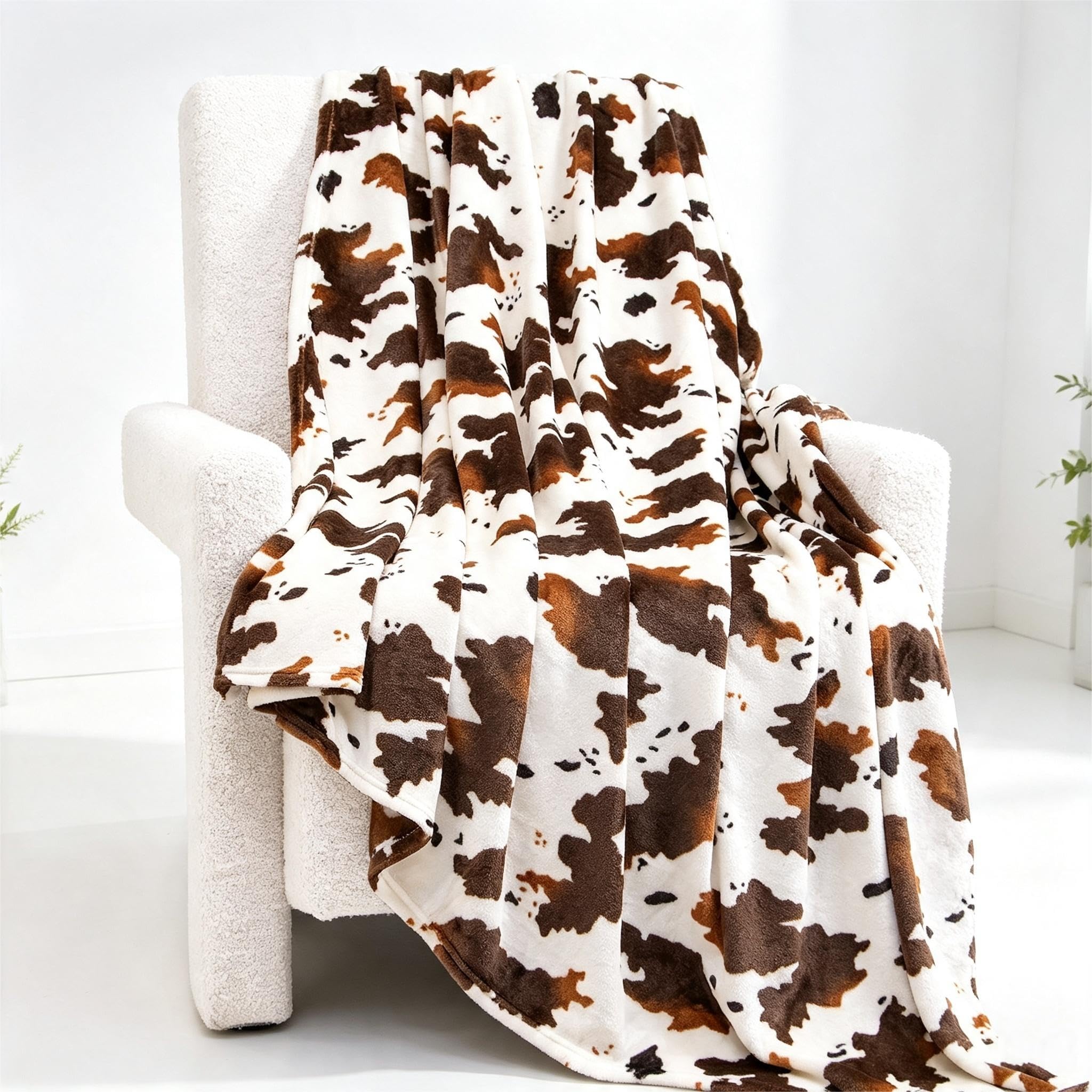 GEULAY Plush Throw Blanket for Couch, 50x60 inches