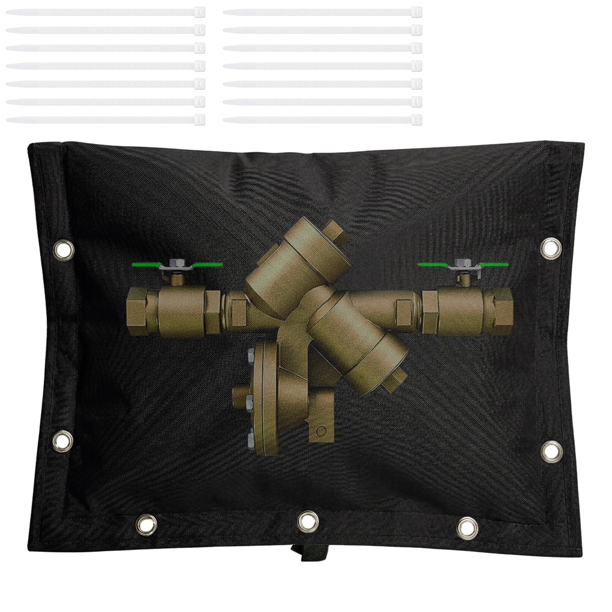 Photo 1 of Sfcddtlg Backflow Preventer Insulation Cover, Black, 20 x 16 Inch