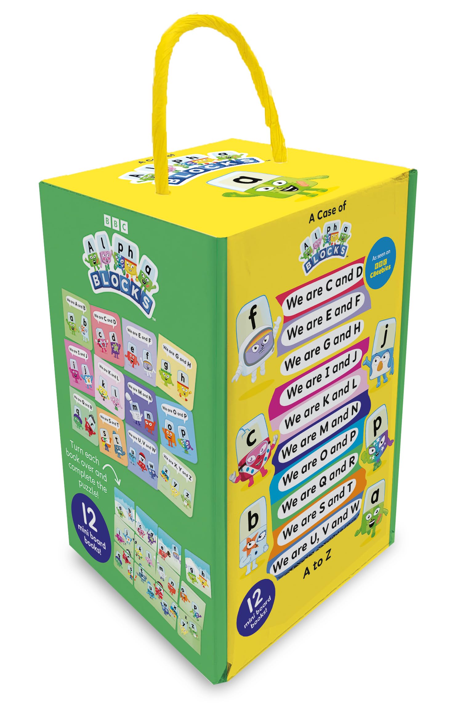 Sweet Cherry Publishing A Case Of Alphablocks 12 Mini Books Collection Box Set - Ages 0-5 - Board Book