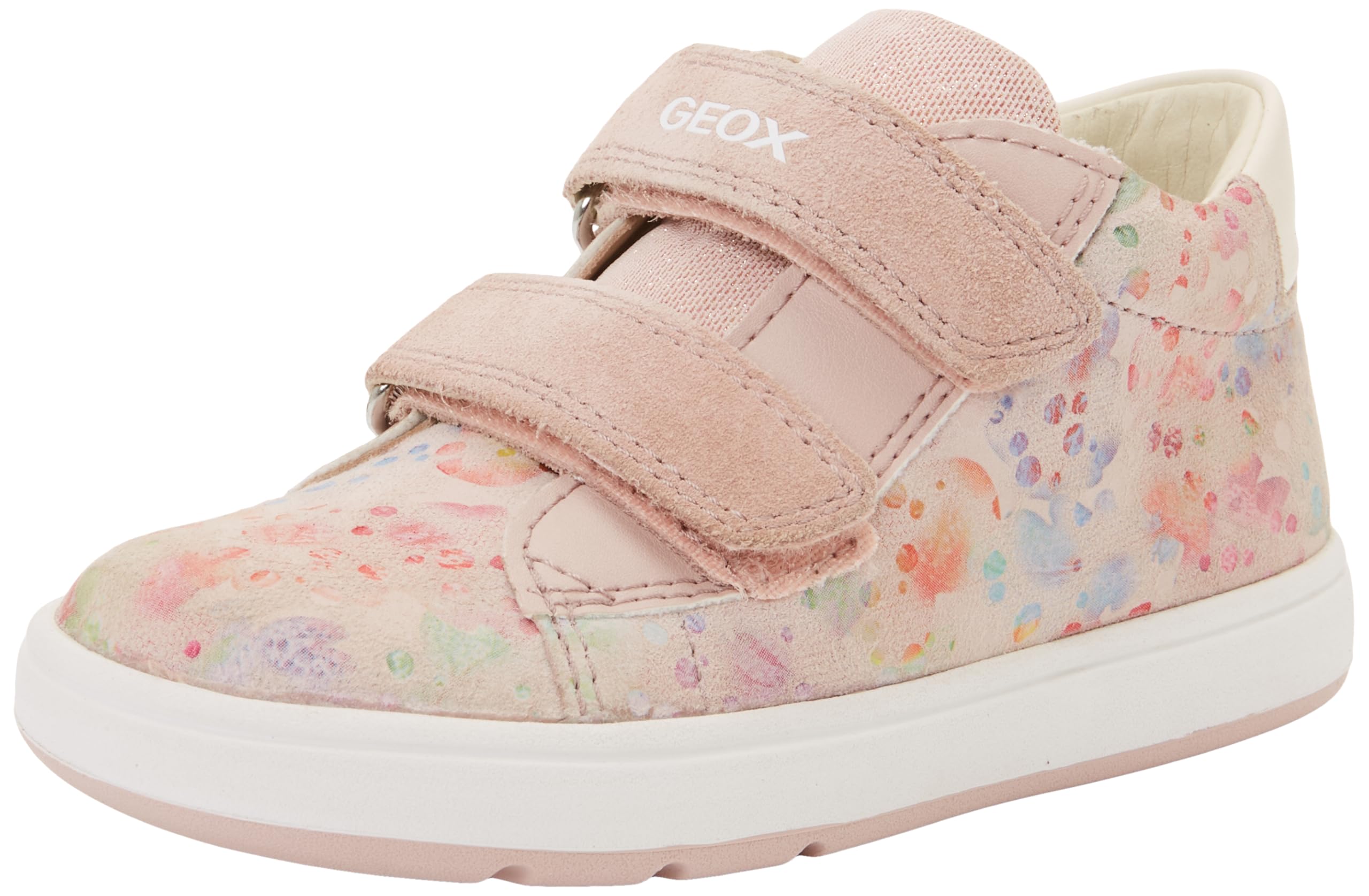 Geox Boy's B Biglia Girl C Sneaker, Lt Rose Multicolor, 8.5 UK Child