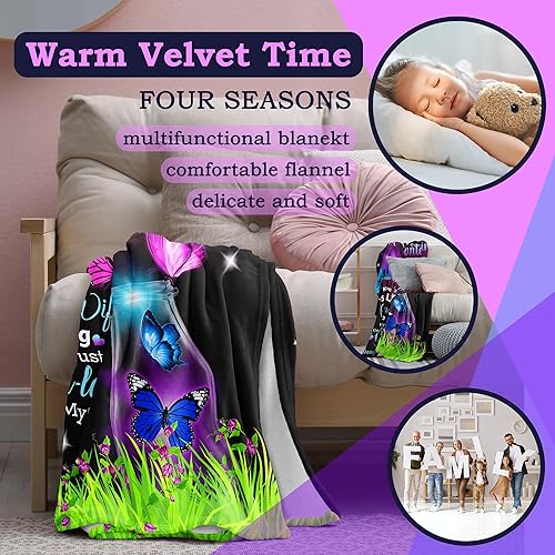 Miniatura 9 de Ideas de regalo de cumpleaños para hermana, manta de regalo para hermana de 50 x 60 pulgadas, regalos para hermanas de hermana, regalos de