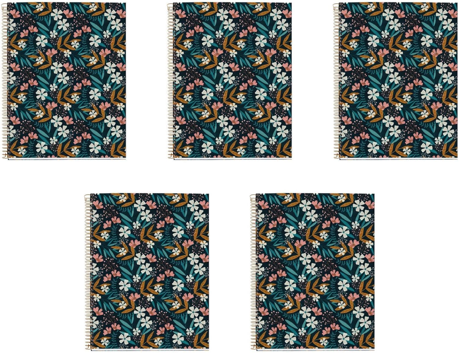 Miquel Rius M Fashion 4 Subject Spiral Notebooks, Pack of 5