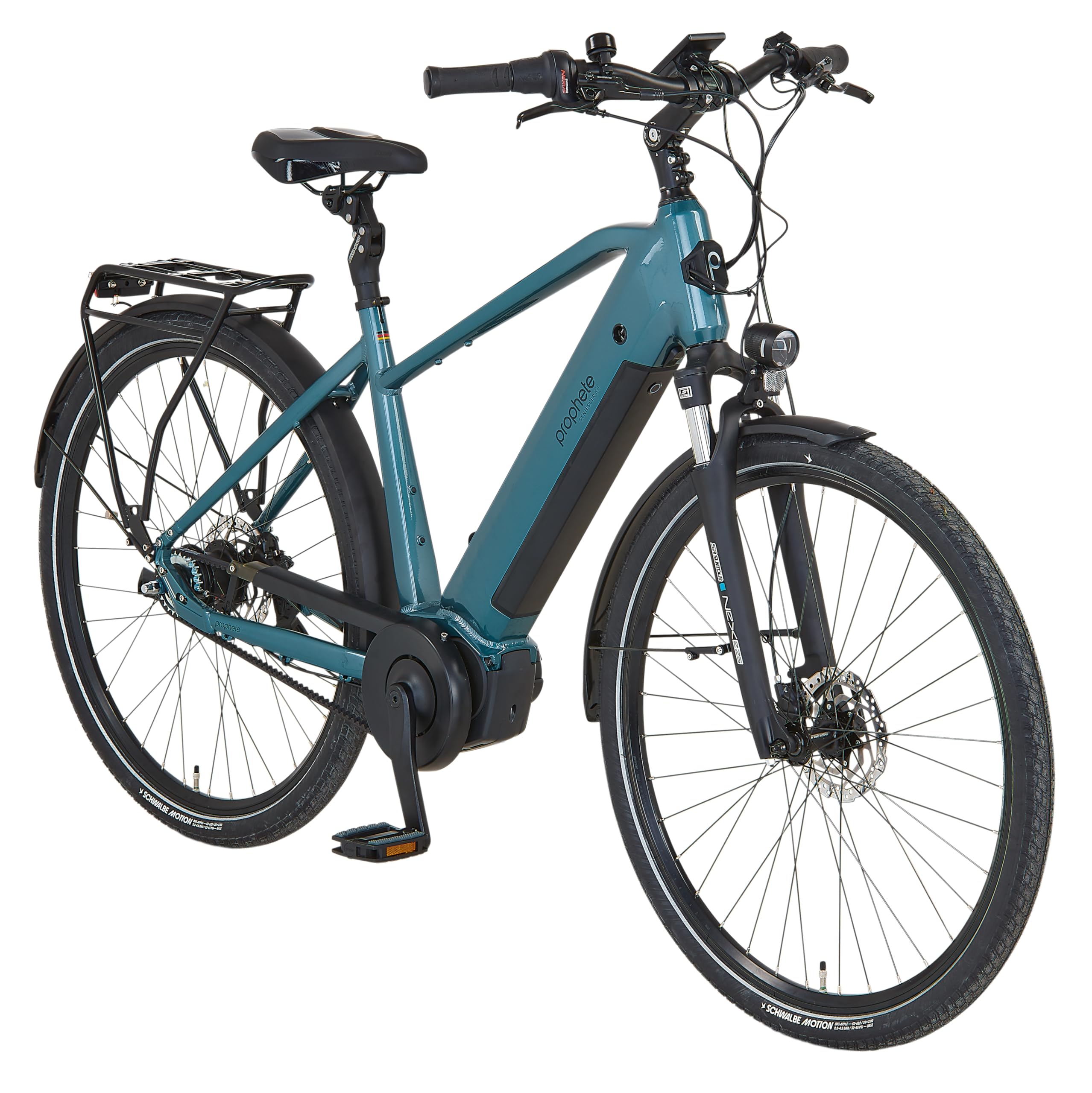 PROPHETE GENIESSER 5.0 E-Bike 28 Zoll Mittelmotor AEG ComfortDrive II 250W 70Nm Akku 540Wh bis 170 km Reichweite Nexus 7-Gang Hydraulische Scheibenbremsen 100 Lux LED Licht