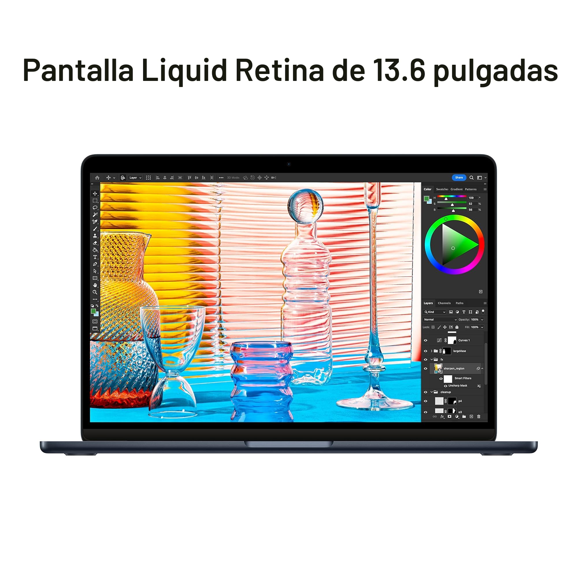 Amazon.com: Apple MacBook Air 2022 con chip M2, CPU de 8 núcleos