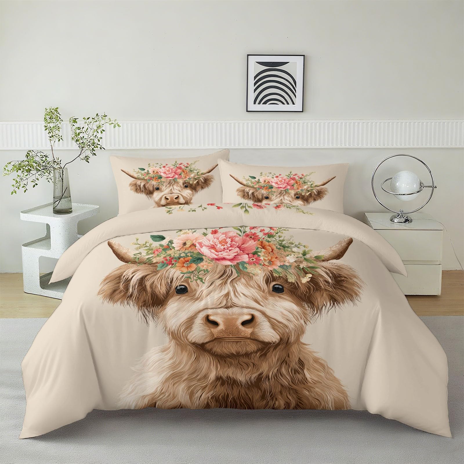 Housse de couette animaux mignons pour une nuit apaisante au cœur de la nature