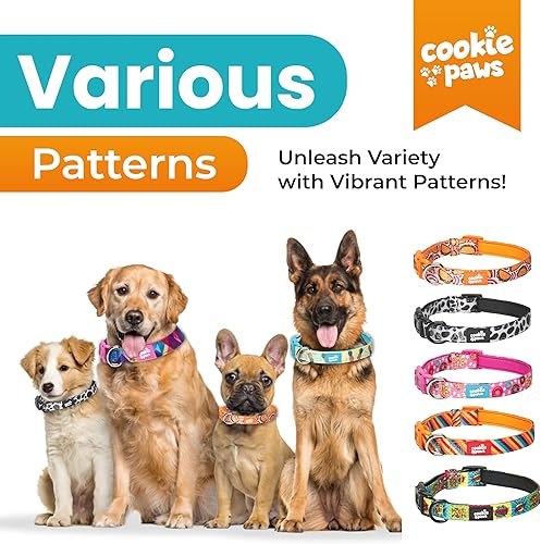 Miniatura 4 de Cookie Paws Collar acolchado de neopreno suave para perros pequeños, cómodo, ajustable, de liberación rápida, duradero, transpirable, fácil de